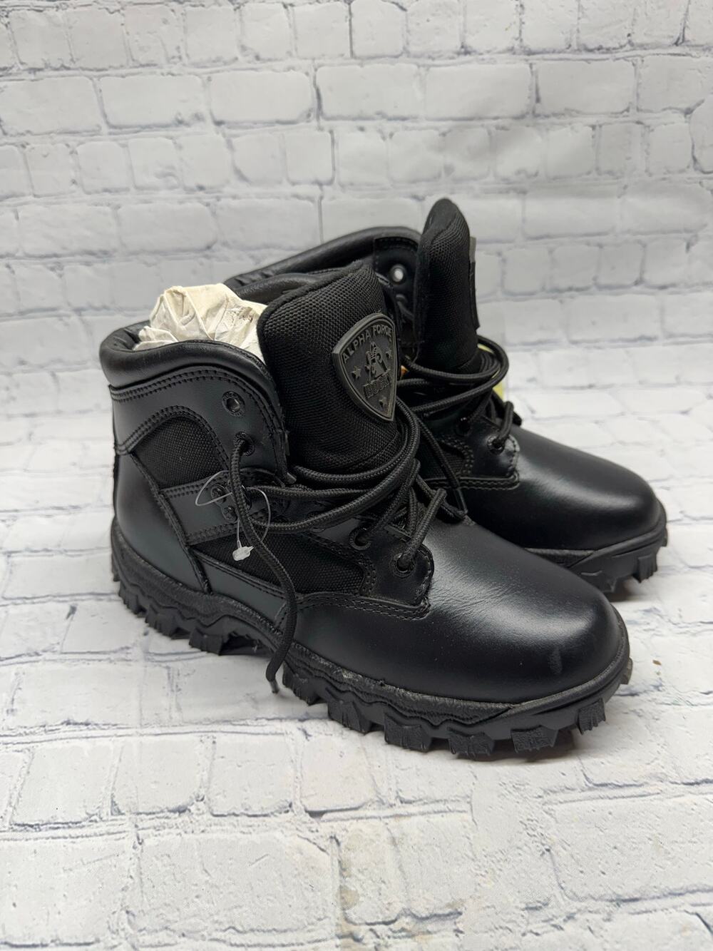 Women’s Rocky 6” Alpha Force Waterproof Duty Uniform Work Boot Size 6